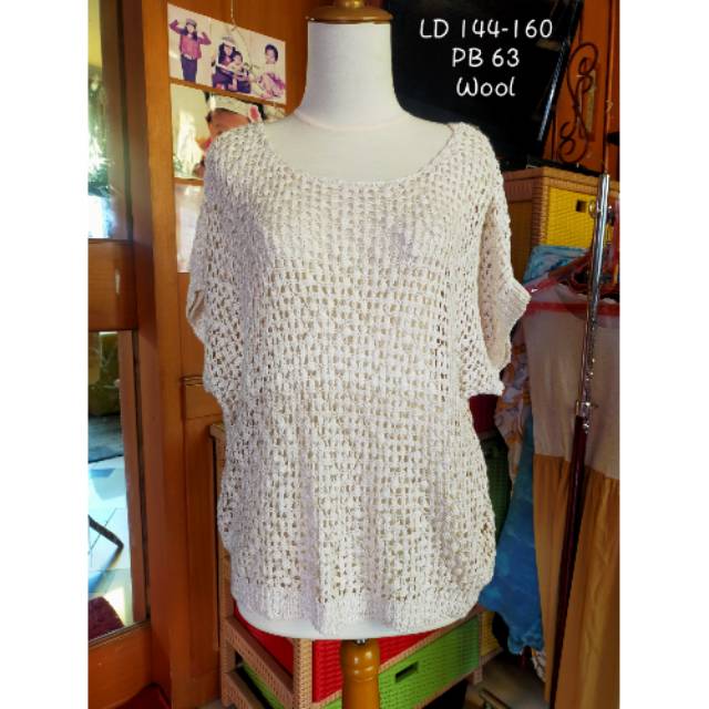 Outer butik premium import rajut baju korea jepang bangkok kalong wool paris batwing fashion