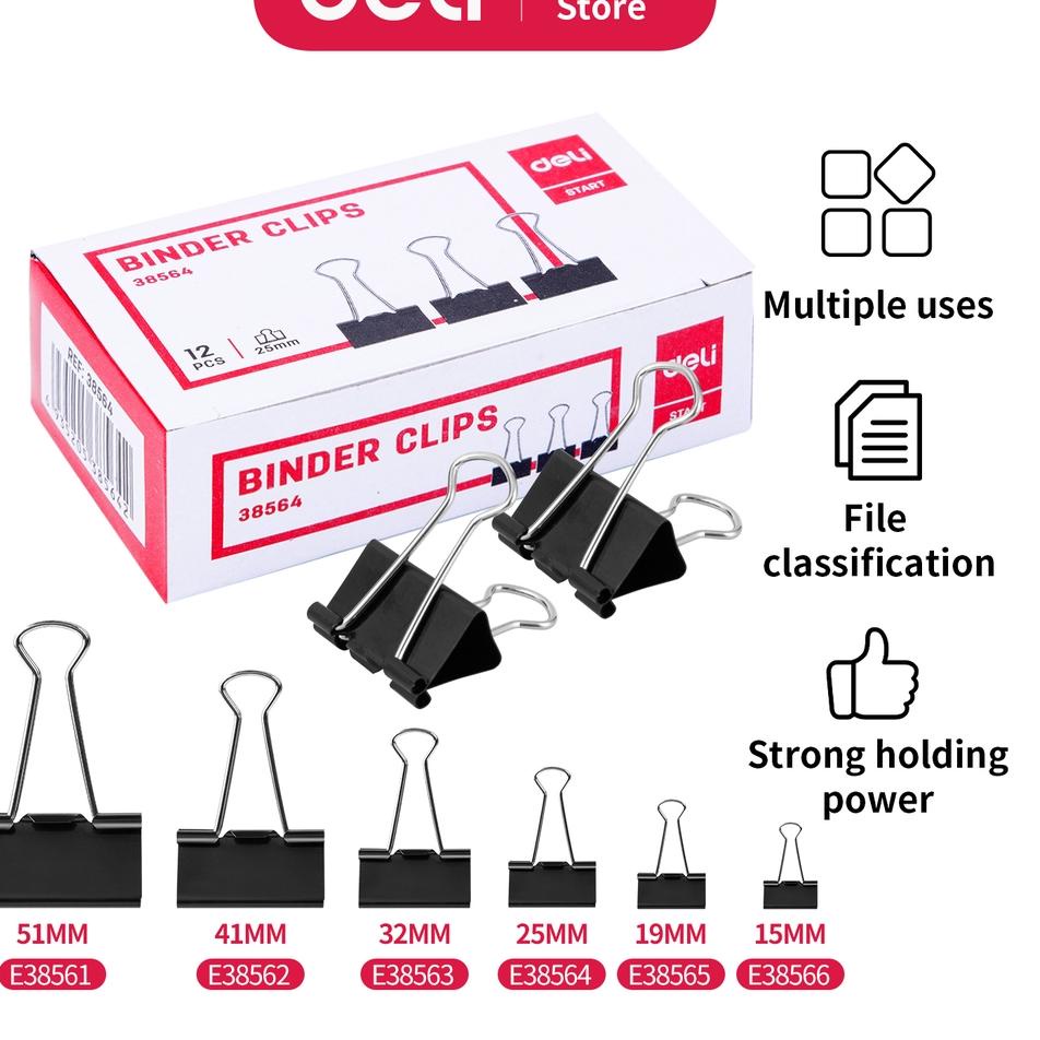 

Recomend Deli Binderr Clip 41Mm bebas karat dilapisi oleh eletroforesis 200 E38562 ✔