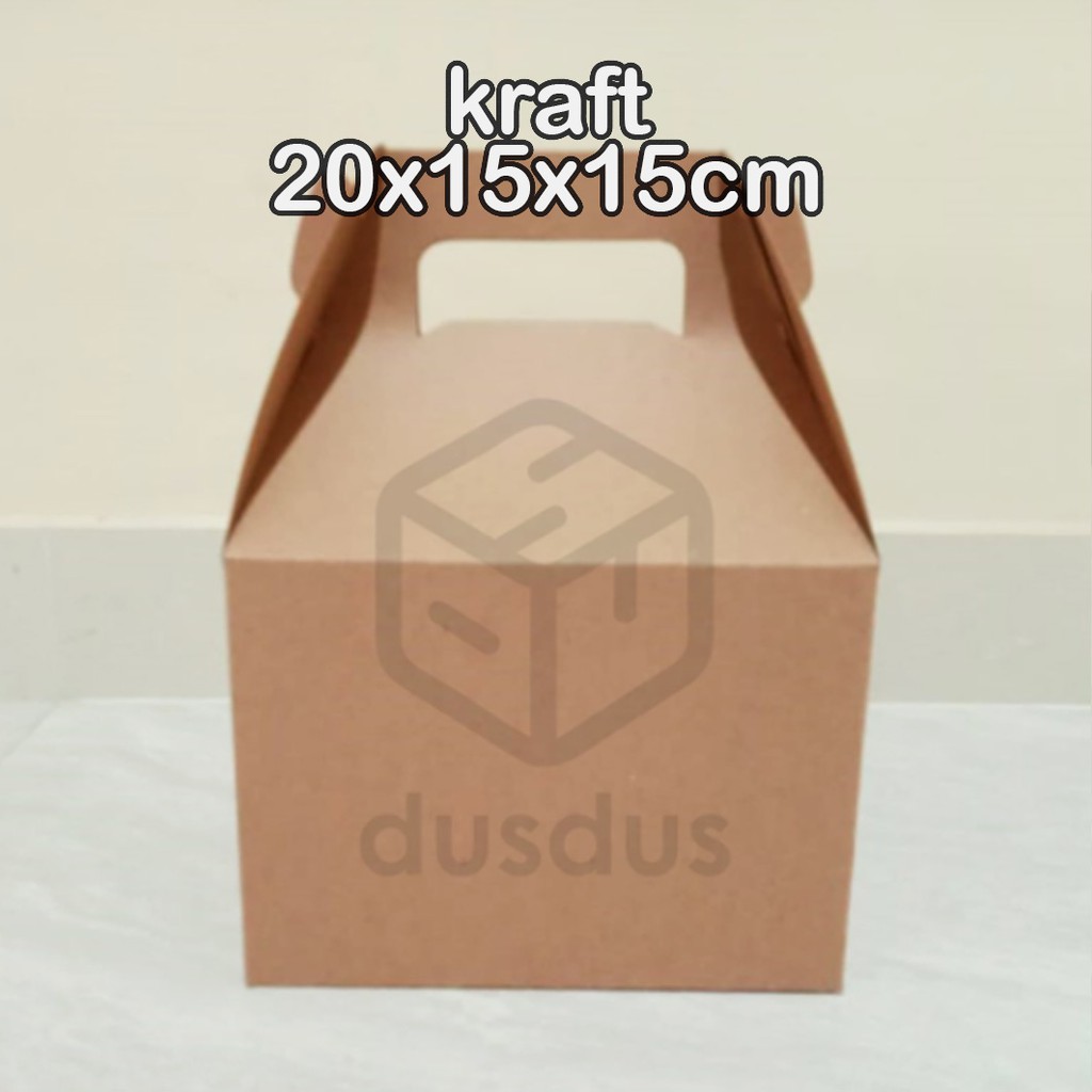 

Packaging Craft|Kemasan Kraf|Kemasan Roti|Packaging Snack|20x15x15cm 1Set isi 10pcs