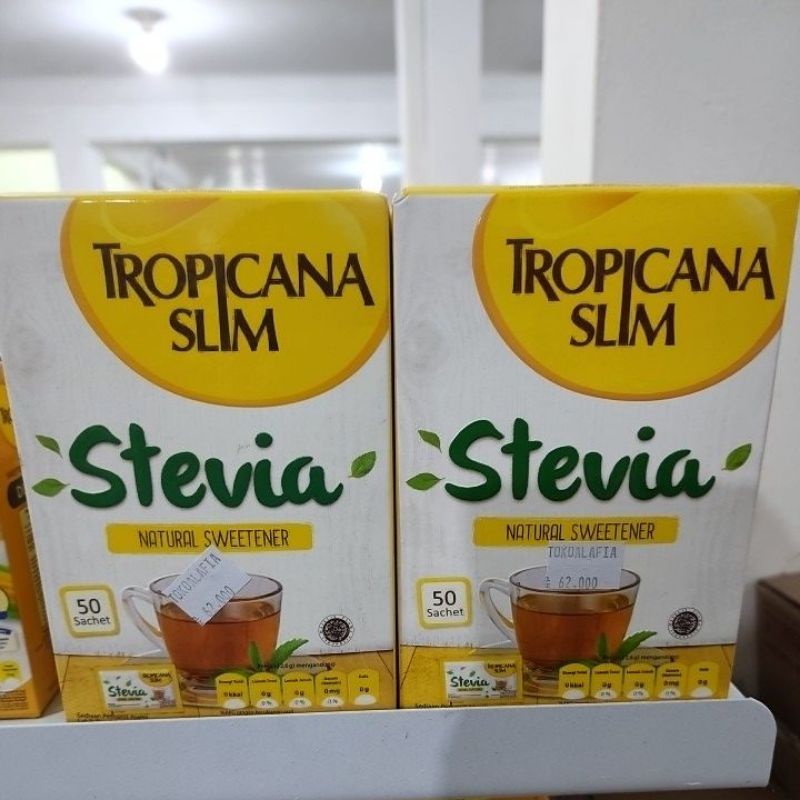 

Gula Stevia Tropicana Slim 50 Sachet