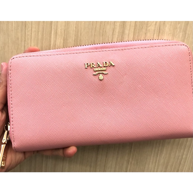 PRELOVED dompet Prada PINK