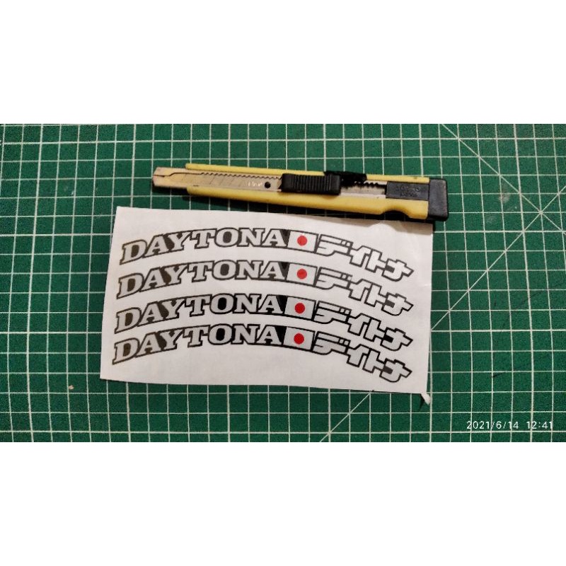 stiker cutting velg daitona bahan reflektif