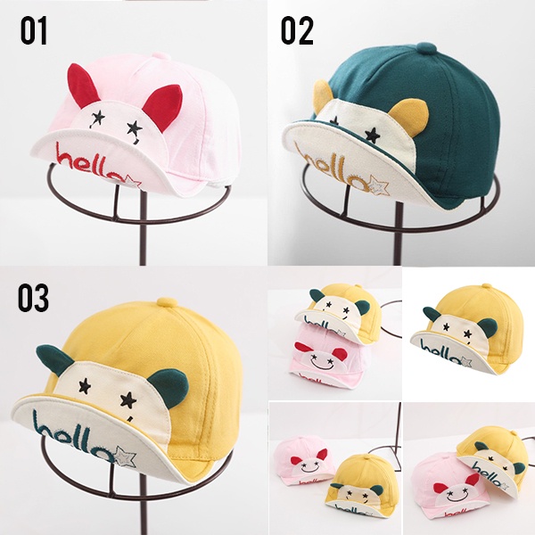 LIN8020 - TOPI ANAK MOTIF BERKARAKTER SMILE HELLO