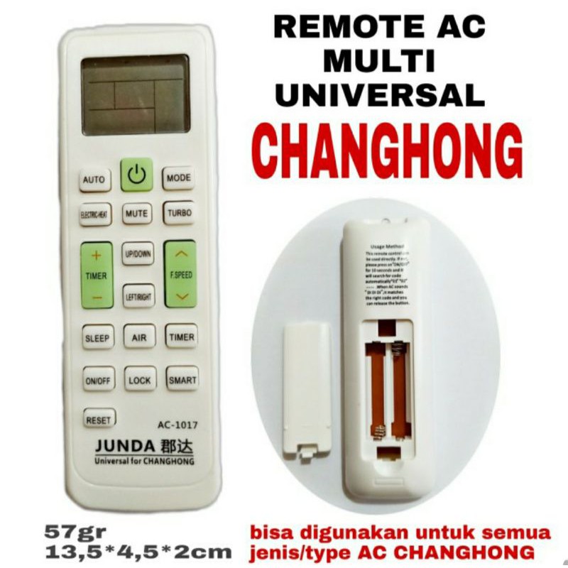 Remote AC Multi Universal Changhong / Remote Ac Changhong Junda Ac