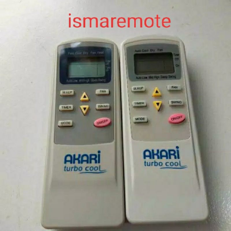 REMOTE REMOT AC AKARI TURBO COOL