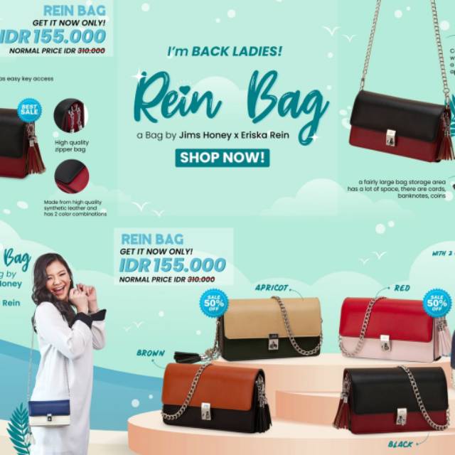 REIN BAG.. Tas wanita ori jimshoney