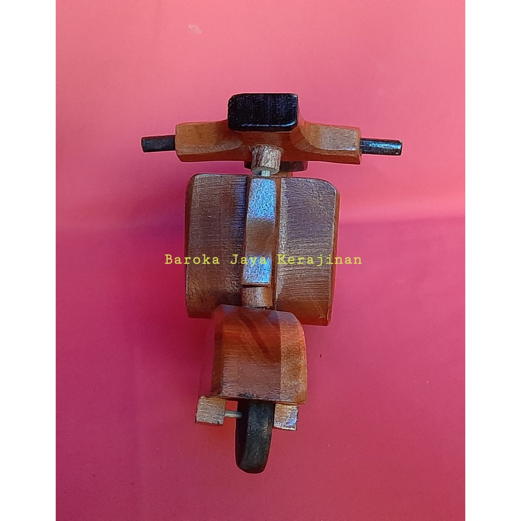 Termurah Pajangan Miniatur Vespa Kayu Besar