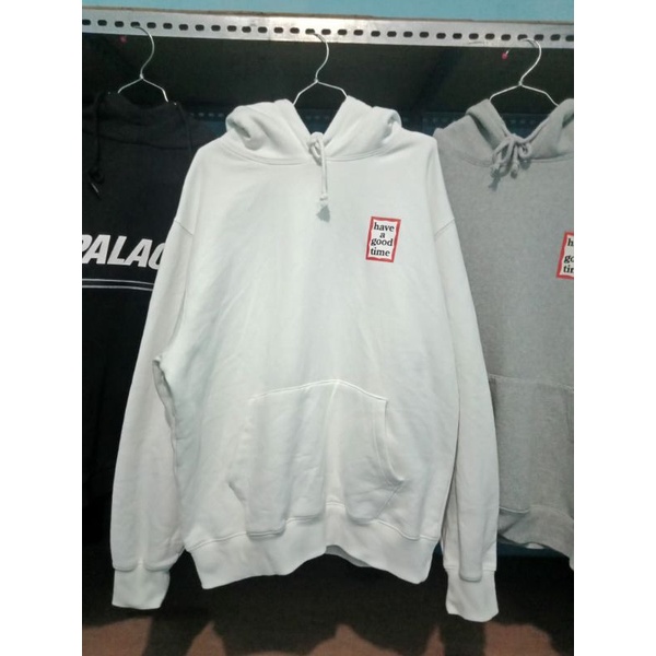 Hoodie HAGT small logo white Size M