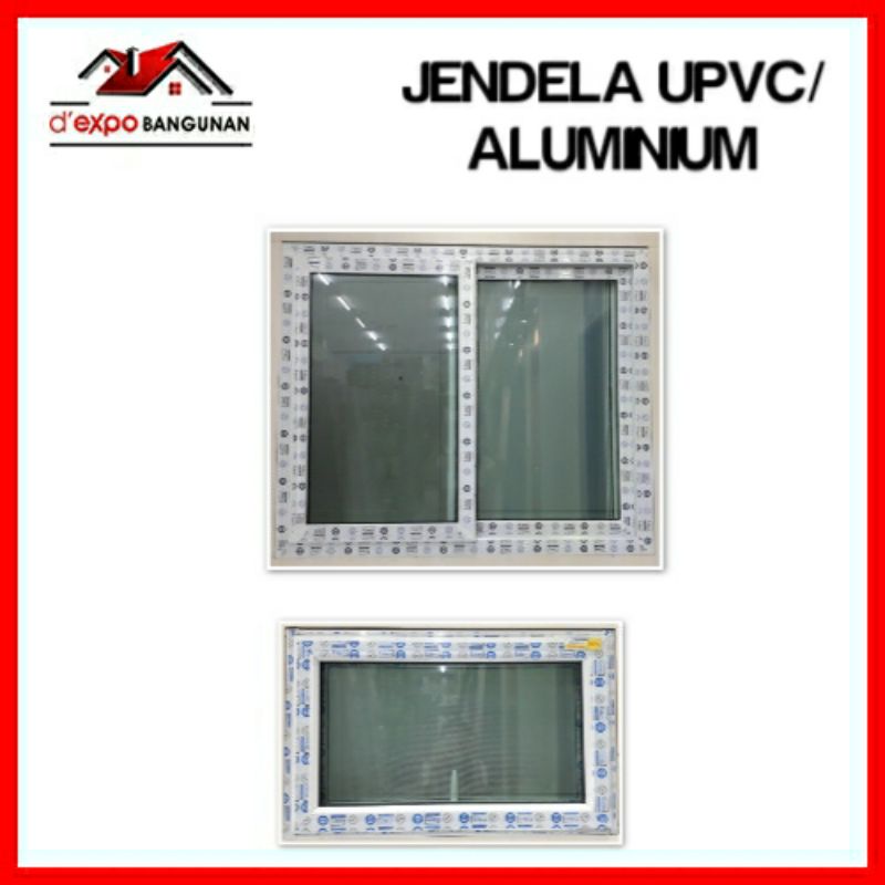 JENDELA ALUMINIUM/UPVC EDEN PUTIH