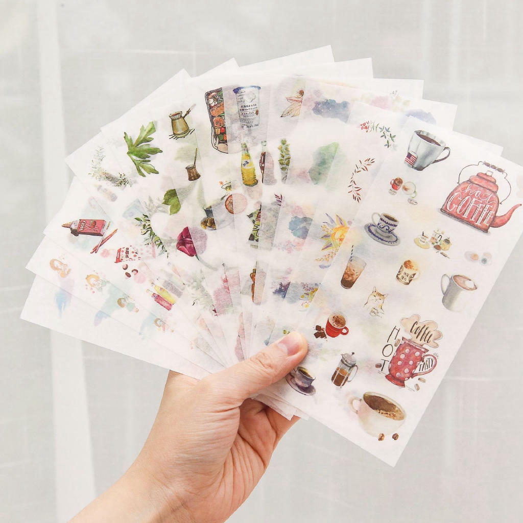 Stiker Kertas Gambar Kartun Unicorn Lucu untuk Dekorasi Album Foto DIY