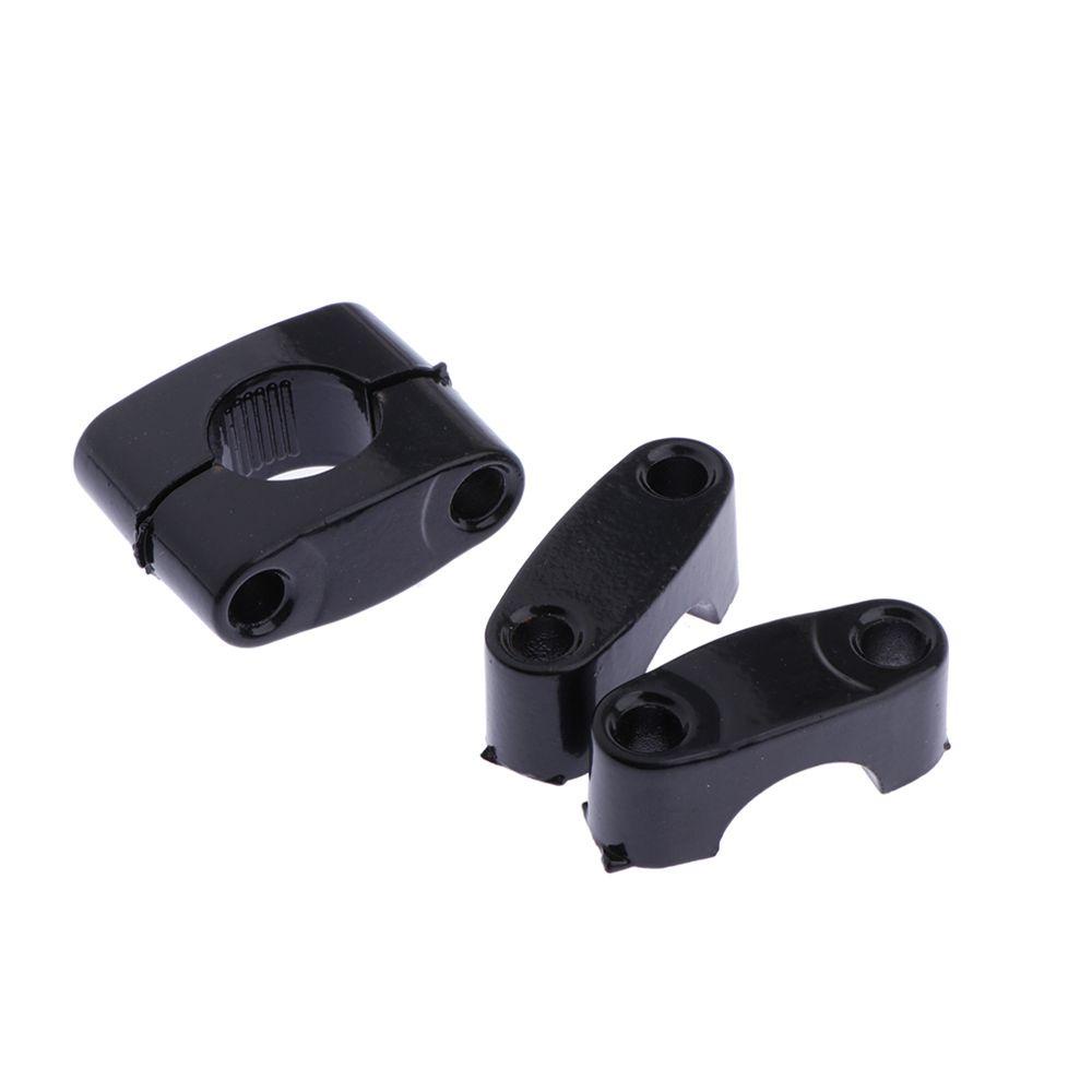 Lanfy Riser Mount Clamp ATV Stang Quad Sepeda Balap Aksesoris Aluminium Alloy Hitam Diameter 22 mm Klem Stang Motor