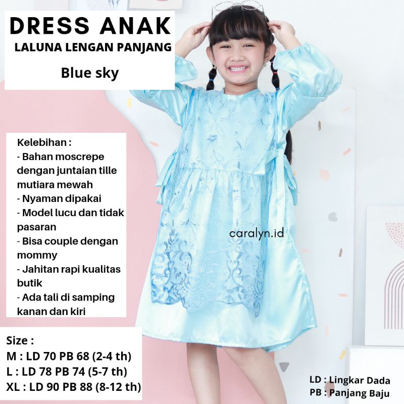 DRESS LALUNA LENGAN PANJANG PREMIUM