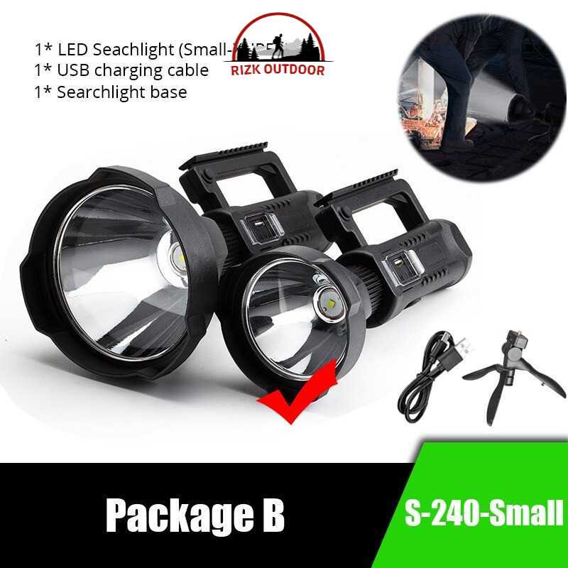 Lampu Senter LED Multifungsi Super Bright XHP50 15W With Base