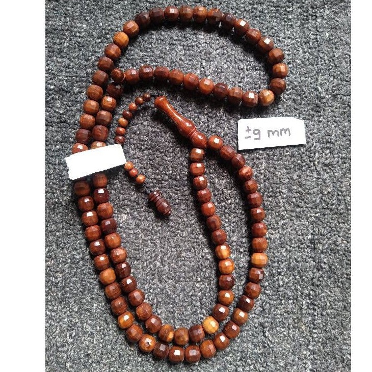 tasbih kokka motif cuting 99 butir ± 9 mm ( 9mm )