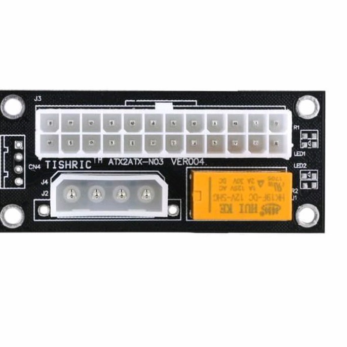 Dual power supply motherboard relay mining mobo multi psu black Molex