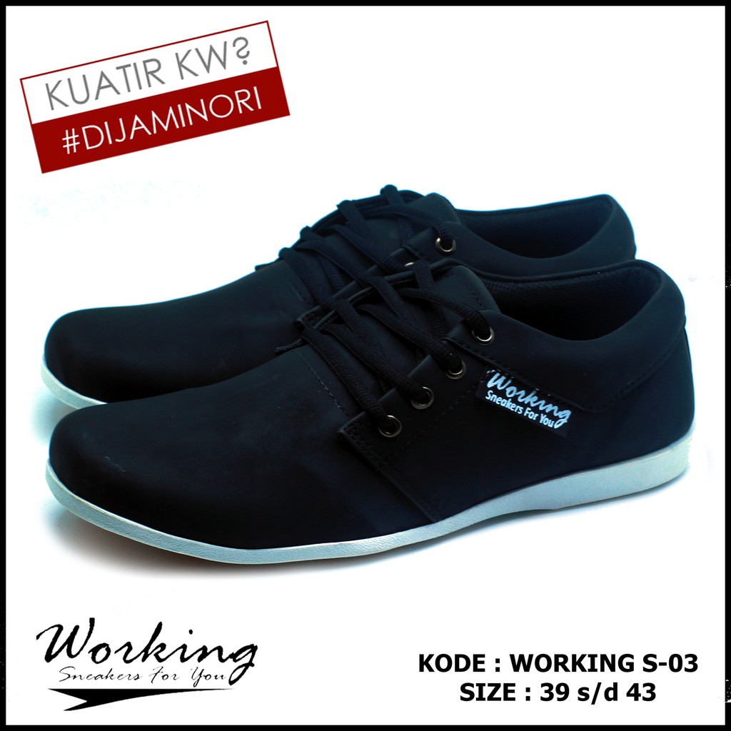 Sepatu Pria Kerja Working S-03 Kasual Original