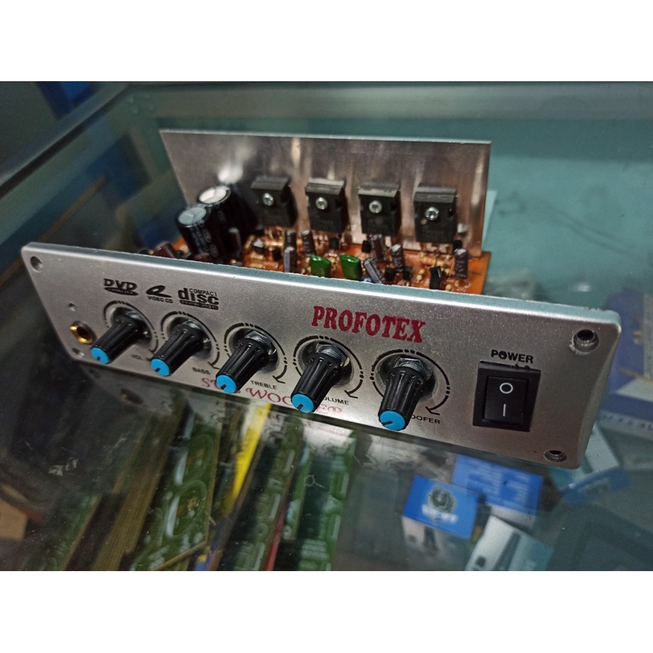 POWER KIT Amplifier MESIN SPEAKER AKTIF KARAOKE PROFOTEX stereo NEW