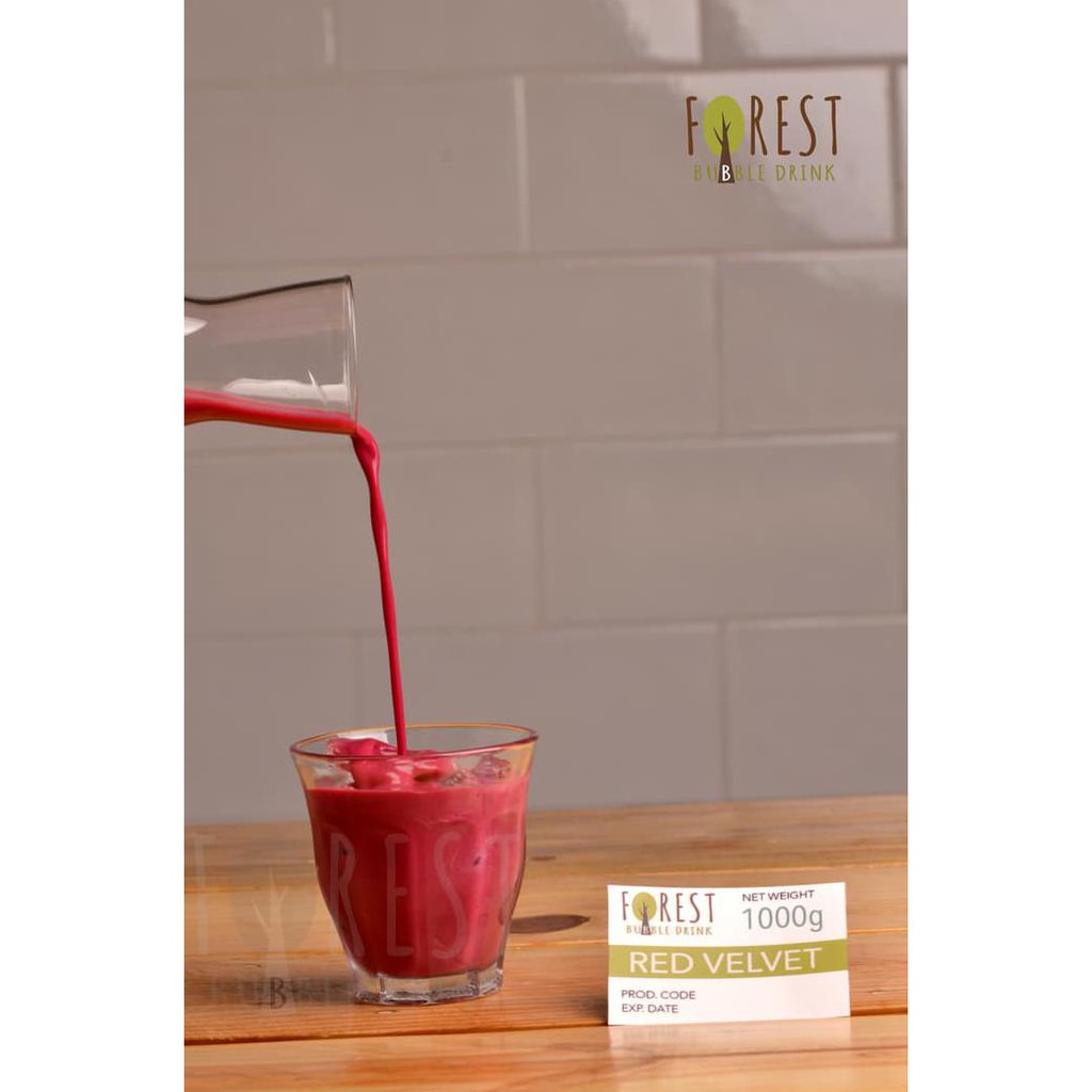 

MURAH PROMO Bubuk Minuman RED VELVET Powder - FOREST Bubble Drink
