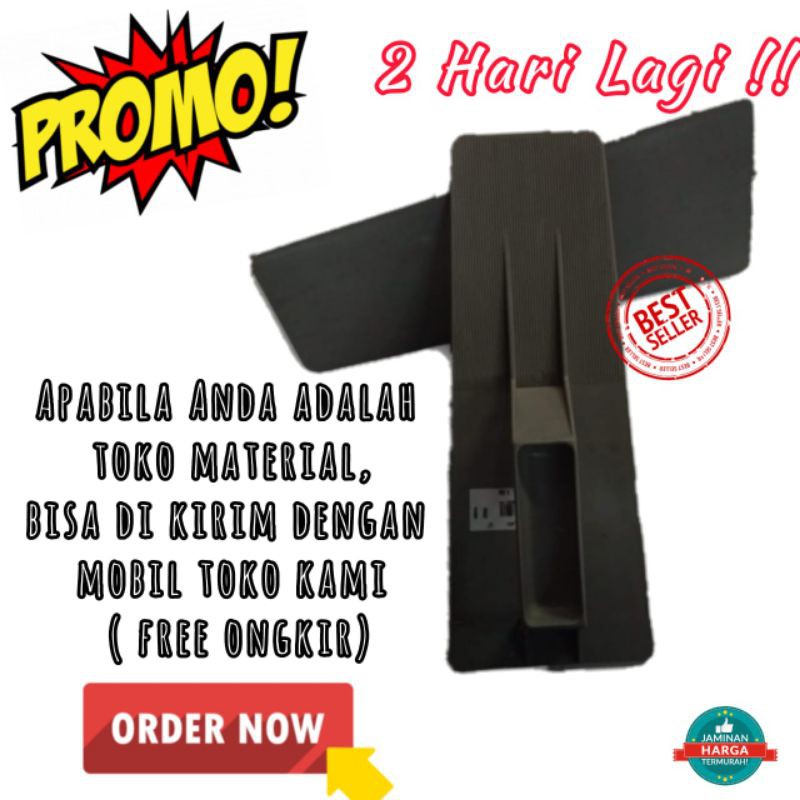 Promo Raskam Roskam Pvc plastik Plester Tembok Bangunan Hitam Murah reskam utk perata adukan semen