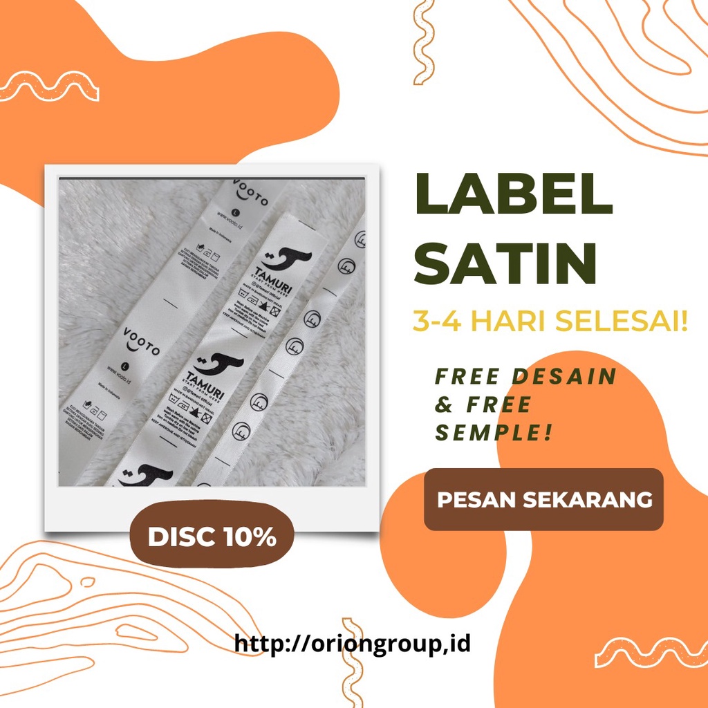 

Sattin Printing|Label Woven Bordir|Pita Murah Berkualitas Untuk Baju,Kerudung,Celana Dan Sebagainya