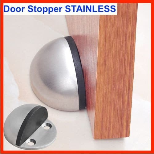 Jual Door Stop Stopper STAINLESS Bulat / Keong Penahan Pintu Lantai ...