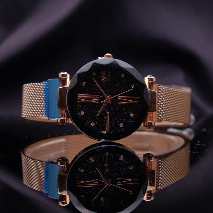 Jam tangan wanita tali pasir magnet