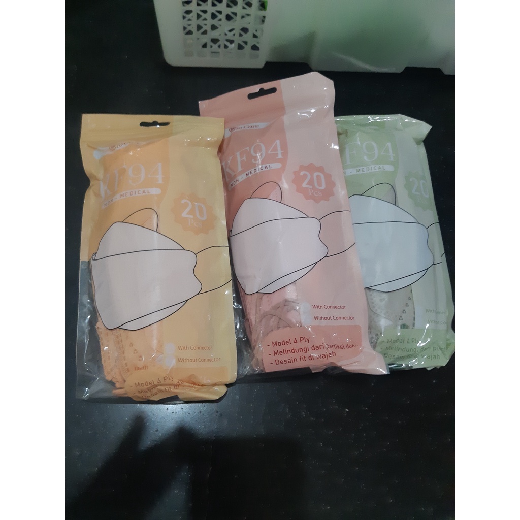 Masker Ciocare KF94 20pcs color plastik klip