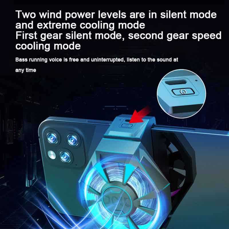 Smartphone Cooling Fan Kipas Heat Sink Rechargeable / Pendingin Hp Handphone Untuk Game Gaming Iphone X9 Realme Oppo Redmi Android Fan Holder / Kipas Angin Hp Gaming Game Android Cooling Pad / Cooling Fan Fun Coler Cooler Smartphone Radiator Usb For Phone