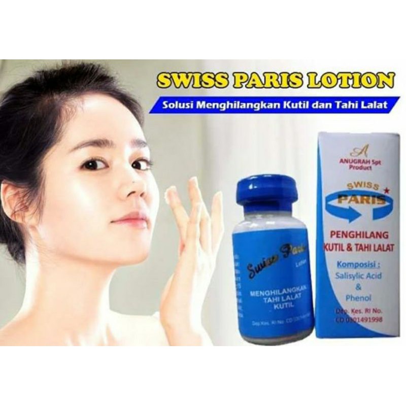 [ ORIGINAL ] OBAT KUTIL DAN PENGHILANG TAHI LALAT WAJAH KAKI MATA IKAN AMPUH SWISS PARIS LOTION BPOM