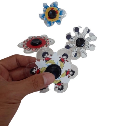 Fidget Spinner 3D Model Spinning Effect 3D Spinner 3D Animasi