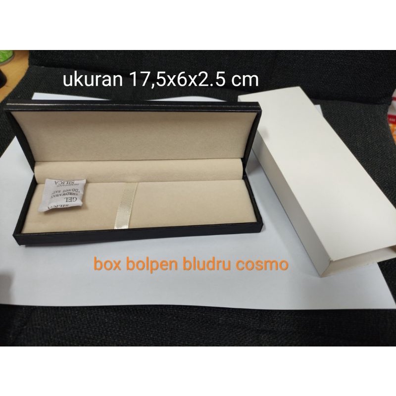 

box bolpen bludru cosmo 17.5x6x2.5 cm