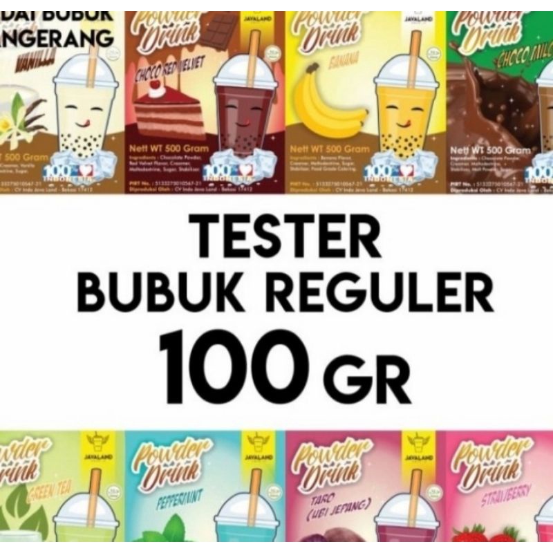 bubuk minuman 100 gram all varian rasa tulis di catatan