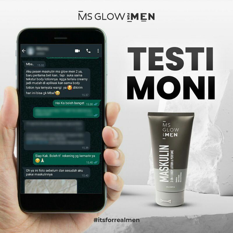 MASKULIN / HAND AND BODY LOTION MS GLOW MEN / HANDBODY MSGLOW / MASKULIN