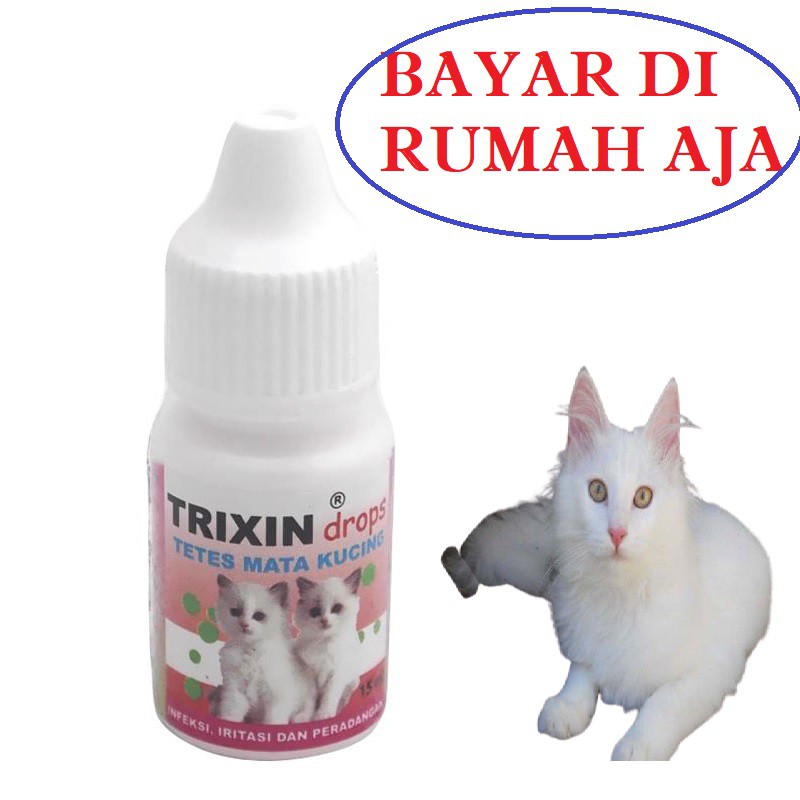 OBAT KUCING TETES TRIXIN SAKIT MATA MERAH BENGKAK BERAIR BELEKAN AMPUH TERMURAH