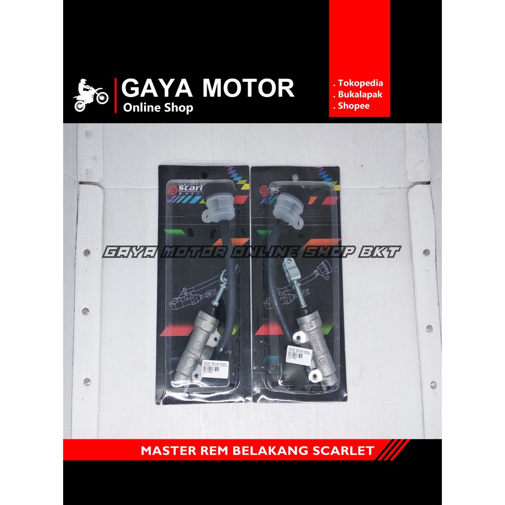 Master Rem Belakang Satria Tabung Bulat PNP Scarlet