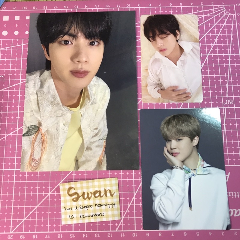 Photocard Pc Taehyung Tear U Tae Bobo bundle Postcard POB Mots The Journey Japan + Jimin Sowoozoo