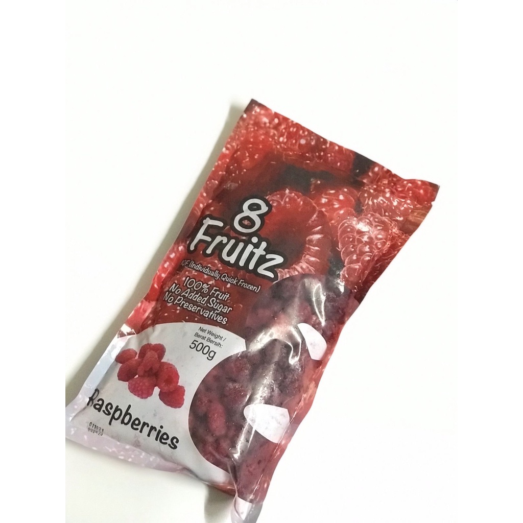 8 Fruitz IQF Raspberry Frozen 500 gr