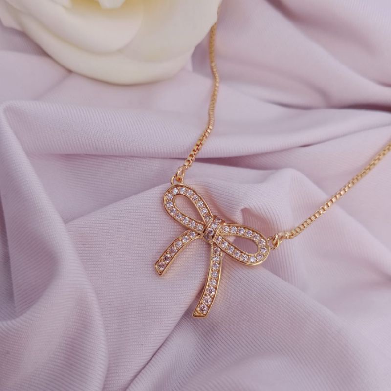 kalung belut pita kalung xuping kalung wanita kalung murah kalung 18k kalung lapis emas kalung imita