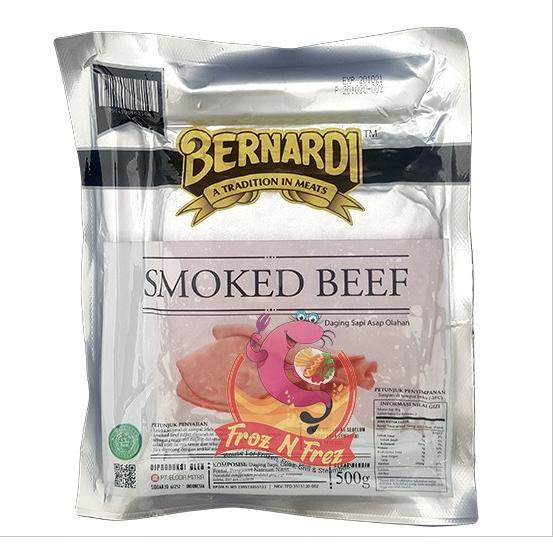 

Bernardi Smoked Beef Block 500 Gram - Premium Muezhahalifah