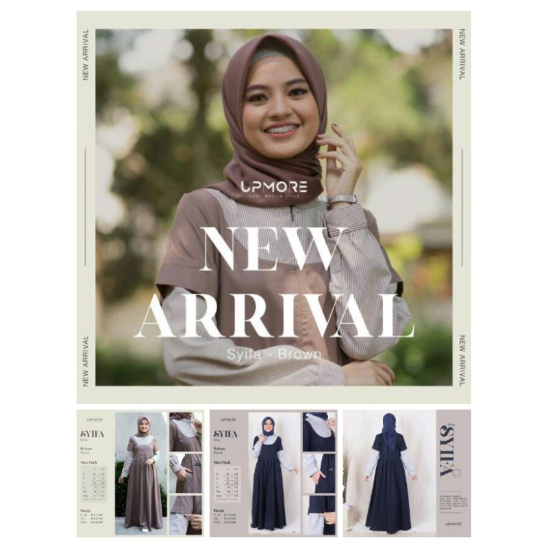 GAMIS UPMORE SYIFA BROWN / SYIFA NAVY