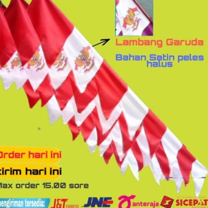 Bendera umbul-umbul warnawarni Promo panjang 280Cm