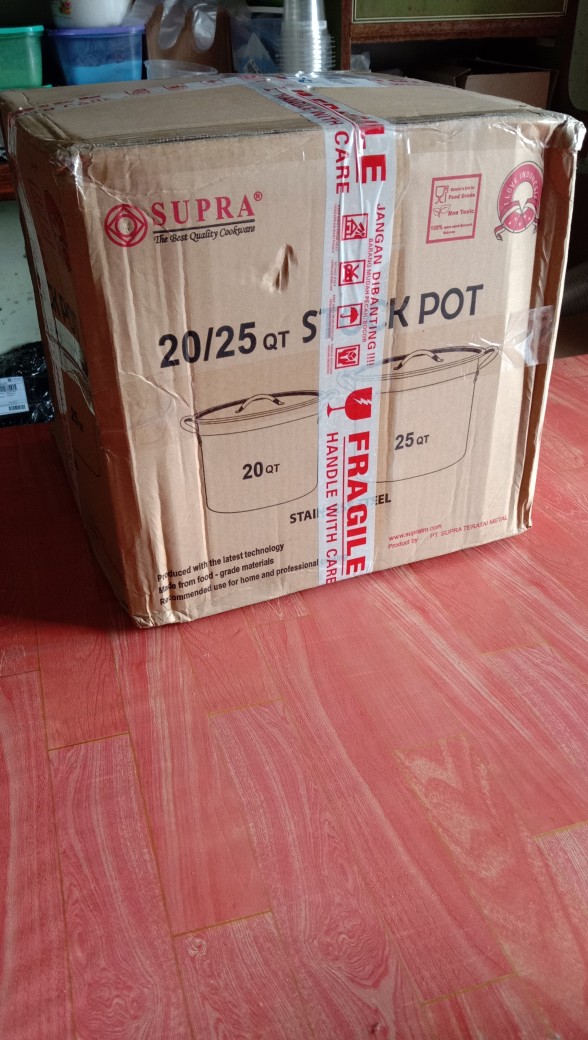 Supra Stainless Panci Stockpot 20/25 Qt 2set. Panci Dandang