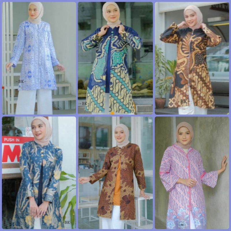 TUNIK BATIK MODEREN//ATASAN BATIK TERKINI