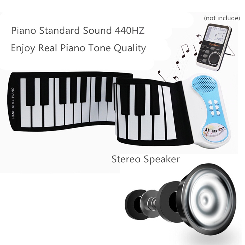 Keyboard Piano Elektronik 49 Kunci Bahan Silikon Flexible Untuk Hadiah