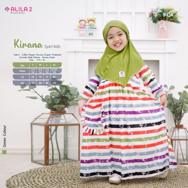 KIRANA SYARI KIDS GAMIS ANAK BY ALILA