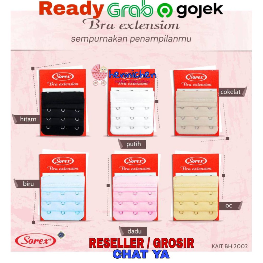 BRA EXTENTION EXTENDER BRA PENGAIT TALI TAMBAHAN KAIT 2501 2502 2503 2001, KAIT BH 3 2002 SOREX