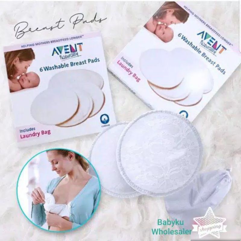 breastpad avent bisa cuci ulang / washable avent breastpad