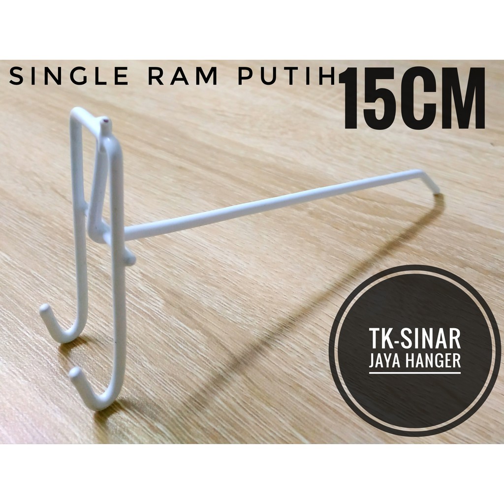 Single Ram putih Ukuran 15Cm Cantolan aksesoris