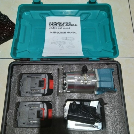 Promo Mesin Cordless Router Trimmer Uchiha Profil Baterai Uciha Trimer