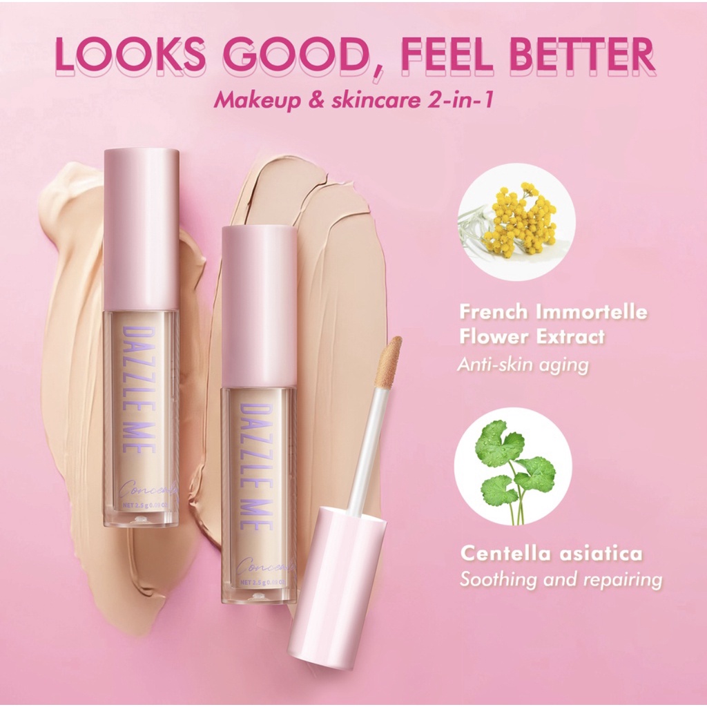 DAZZLE ME Our Secret Cover Concealer - Liquid Makeup Tahan Lama Matte